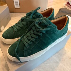 Mr. Porter Green Suede Sneakers